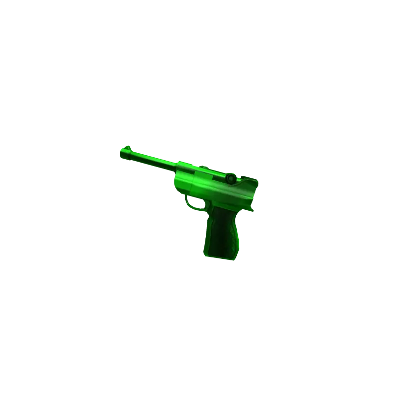 Green Luger Gun